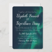 Einladung zur Hochzeit von Nordlichtern (Vorderseite)