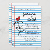 Einladung zur Hochzeit von Notebooks - Einladung (Vorne/Hinten)