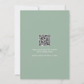 Einladung zur Hochzeit von Olivenöl mit QR-Code fü (Rückseite)