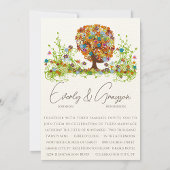 Einladung zur Hochzeit von Orange Coral Forest Sid