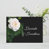 Einladung zur Hochzeit von Pale Pink Rose (Stehend Vorderseite)