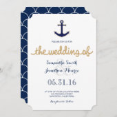 Einladung zur Hochzeit von Papst und Anchor (Vorne/Hinten)