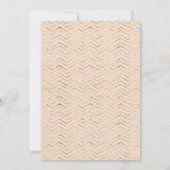 Einladung zur Hochzeit von Peach und Gold (Rückseite)