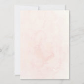 Einladung zur Hochzeit von Peach Watercolor und Fl (Rückseite)