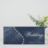 Einladung zur Hochzeit von Perlen (Stehend Vorderseite)