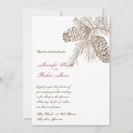 Einladung zur Hochzeit von Pine Cone Nature