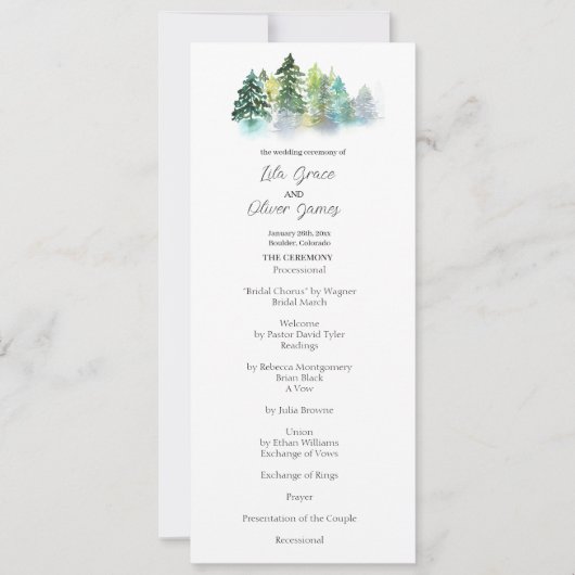 Einladung zur Hochzeit von Pine Wappen (Vorderseite)