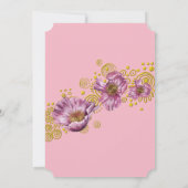 Einladung zur Hochzeit von Pink Poppy (Rückseite)