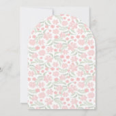 Einladung zur Hochzeit von Pink Watercolor Floral (Rückseite)