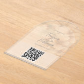 Einladung zur Hochzeit von QR Code Cherry Blossom (Ablage )