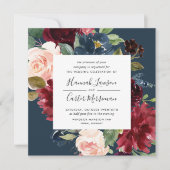 Einladung zur Hochzeit von Radiant Bloom Frame | P (Vorderseite)