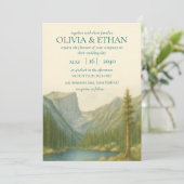 Einladung zur Hochzeit von Rocky Mountain (Stehend Vorderseite)