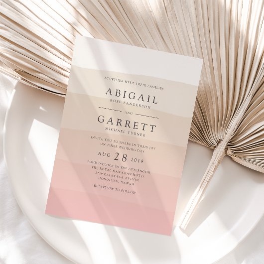 Einladung zur Hochzeit von Rosa Sand