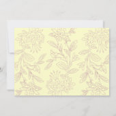 Einladung zur Hochzeit von Rose (Rückseite)