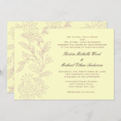 Einladung zur Hochzeit von Rose (Vorne/Hinten)