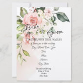 Einladung zur Hochzeit von "Rose Bush" (Vorderseite)