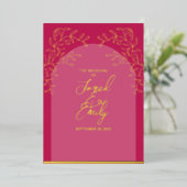 Einladung zur Hochzeit von Rose Red Foil (Stehend vorne)