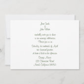 Einladung zur Hochzeit von Rosen (Rückseite)