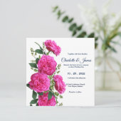 Einladung zur Hochzeit von Rosen (Stehend Vorderseite)