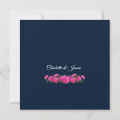 Einladung zur Hochzeit von Rosen (Rückseite)