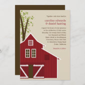 Einladung zur Hochzeit von Rustikal (Vorne/Hinten)