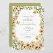 Einladung zur Hochzeit von Rustikal-Hummel (Vorne/Hinten)