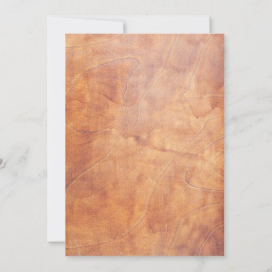 Einladung zur Hochzeit von rustikalem Wald (Rückseite)