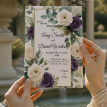 Einladung zur Hochzeit von Sage Green und Lila Flo