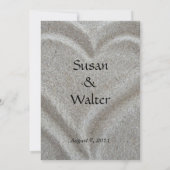 Einladung zur Hochzeit von Sand Heart (Rückseite)