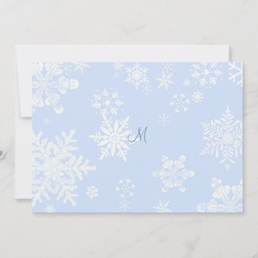 Einladung zur Hochzeit von Schnee (Vorderseite)