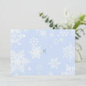 Einladung zur Hochzeit von Schnee (Stehend Vorderseite)