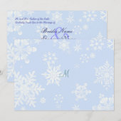 Einladung zur Hochzeit von Schnee (Vorne/Hinten)