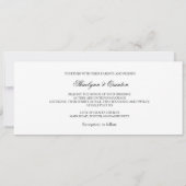 Einladung zur Hochzeit von Schwarz und Grün (Rückseite)