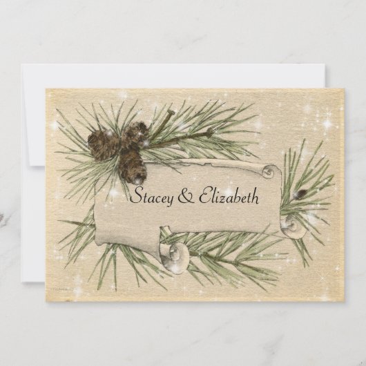 Einladung zur Hochzeit von schwul/lesbisch (Vorderseite)