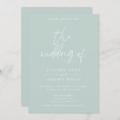 Einladung zur Hochzeit von Seeleuten (Vorne/Hinten)