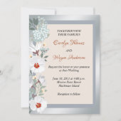 Einladung zur Hochzeit von Silber und Rost (Vorderseite)