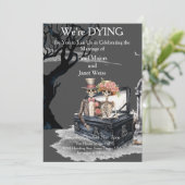 Einladung zur Hochzeit von Skeletal Couple (Stehend Vorderseite)