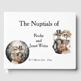 Einladung zur Hochzeit von Skeletal Couple Gästebuch