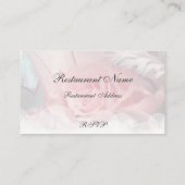 Einladung zur Hochzeit von Soft Pink Rose (Rückseite)