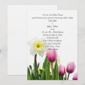 Einladung zur Hochzeit von Springtime (Vorne/Hinten)