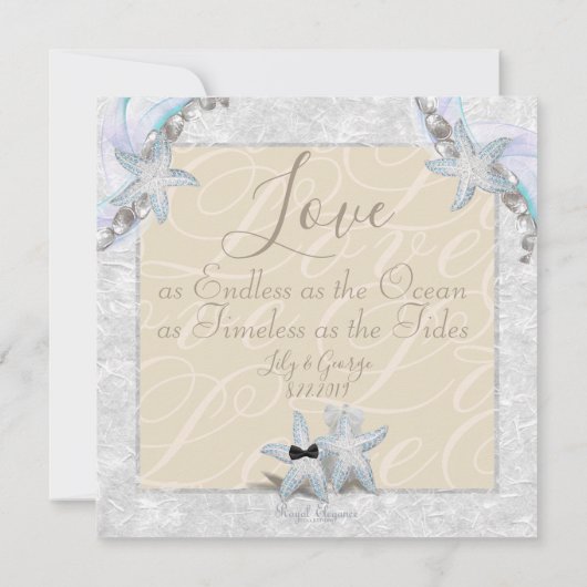 Einladung zur Hochzeit von Starfish (Rückseite)