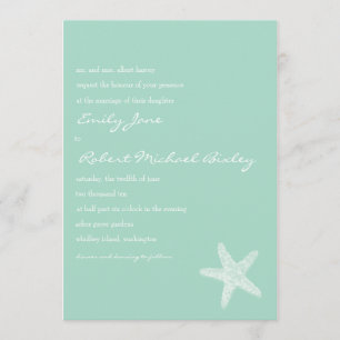 Einladung zur Hochzeit von Starfish