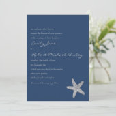 Einladung zur Hochzeit von Starfish (Stehend Vorderseite)