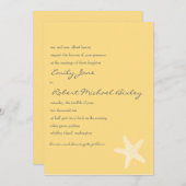 Einladung zur Hochzeit von Starfish (Vorne/Hinten)