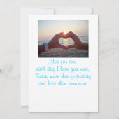 Einladung zur Hochzeit von Starfish (Rückseite)