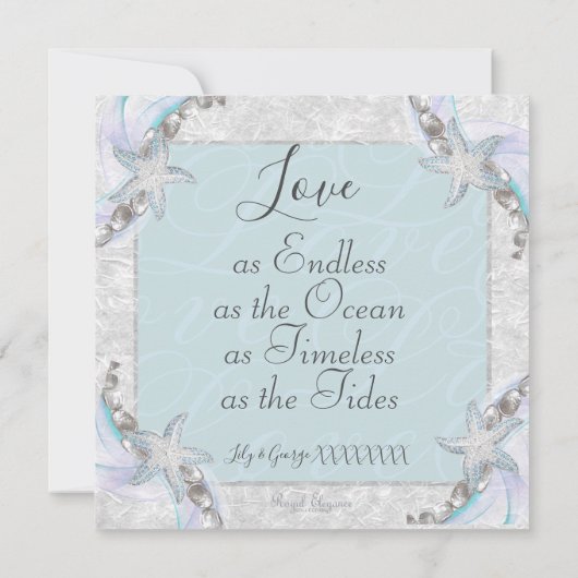 Einladung zur Hochzeit von Starfish (Rückseite)