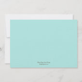 Einladung zur Hochzeit von Starfish - braun/blau (Rückseite)