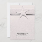 Einladung zur Hochzeit von Starfish Classic White (Rückseite)