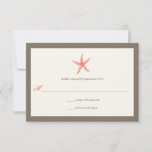 Einladung zur Hochzeit von Starfish - CORAL