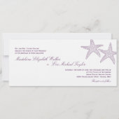 Einladung zur Hochzeit von Starfish - Lila (Vorderseite)